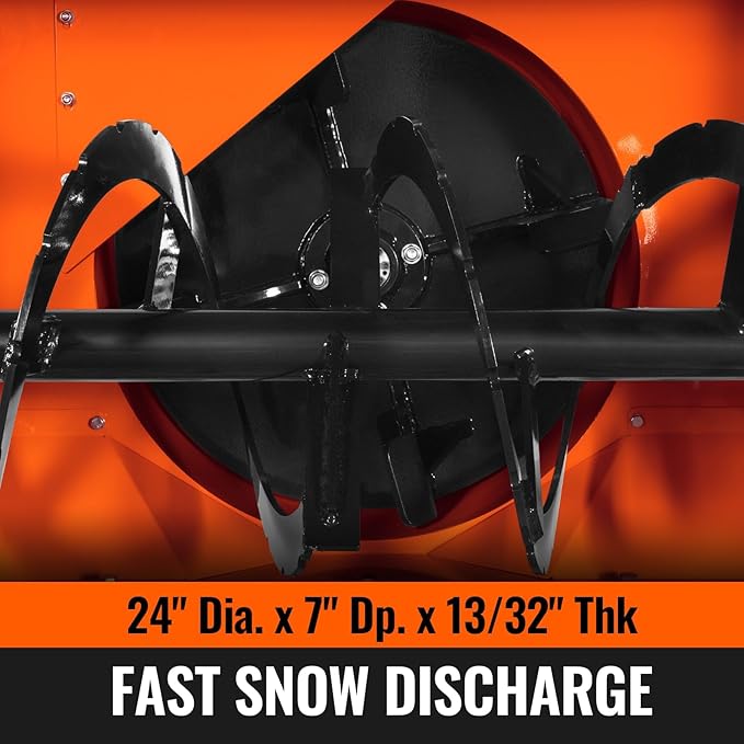 60" 3 Point PTO Snow Blower 24" Impeller Diameter 360° Snow Chute (PTO Shaft Included with Slip Clutch), 25-65 HP, Model TSB60T
