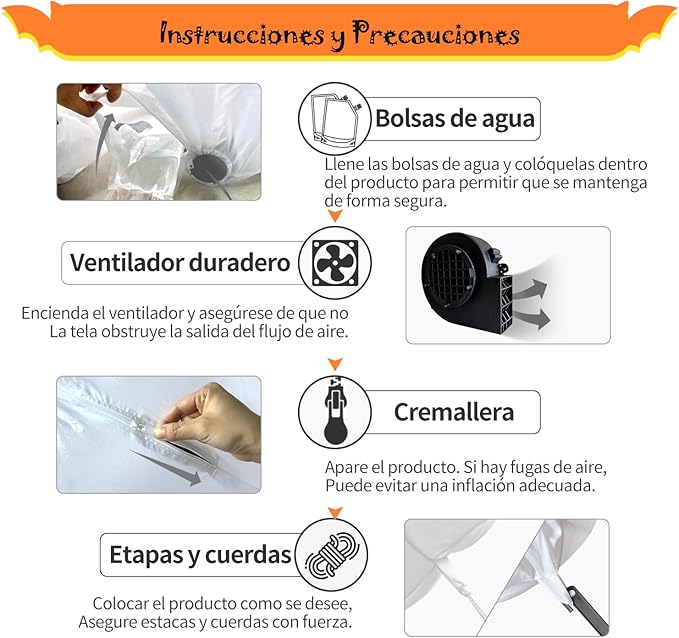 DomKom 6FT Halloween Inflatable Blow Up Decorations, Dia de Los Muertos Day of Dead Banner, Build-in LED Lights Holiday Blow Up Yard Decoration for Halloween Party Outdoor Garden Yard Lawn Decor