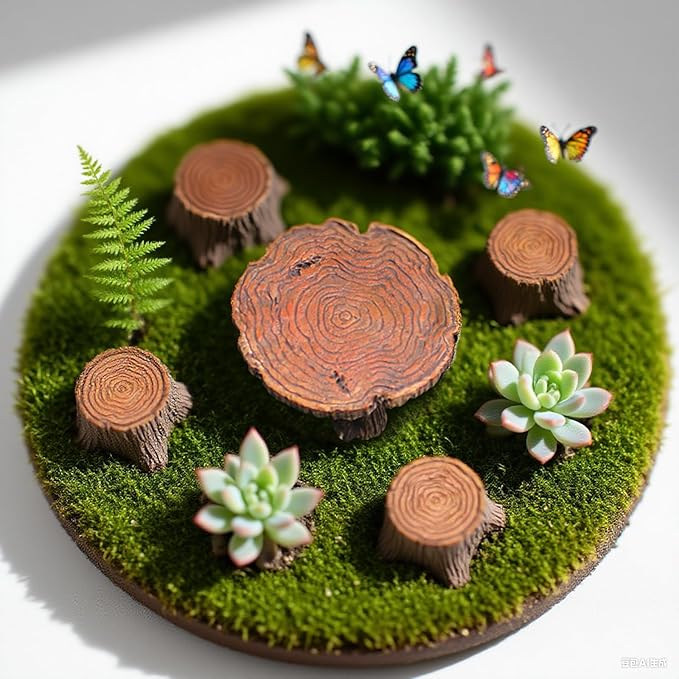 10Pcs Miniature Table and Chairs Set Mini Resin Furniture Ornaments Kit Mini Fairy Accessories for Fairy Garden DIY Garden Plant Pot