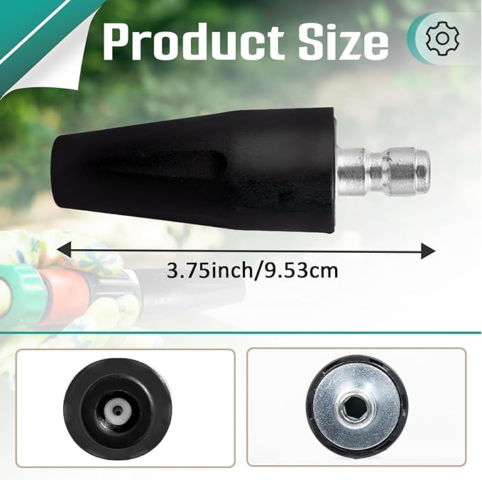 2000 PSI Turbo Nozzle Pressure Washer Replacement for Greenworks 5201402, 1/4-Inch Quick Connect, Rotary Pressure Washer Nozzle