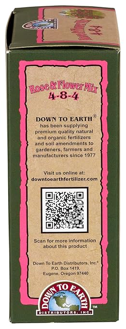 Down to Earth All Natural Rose & Flower Bulb Fertilizer Mix 4-8-4, 1 lb