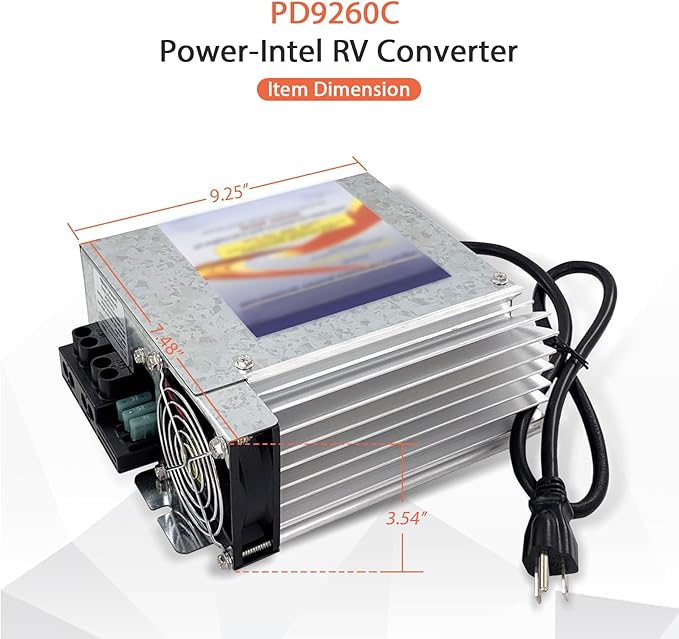 PD9260 RV Power Converter, 12v 60Amp PD9260C,PD9260CV 9200 Series Converter/Charger with Charge Wizard, for RV Camper Caravans