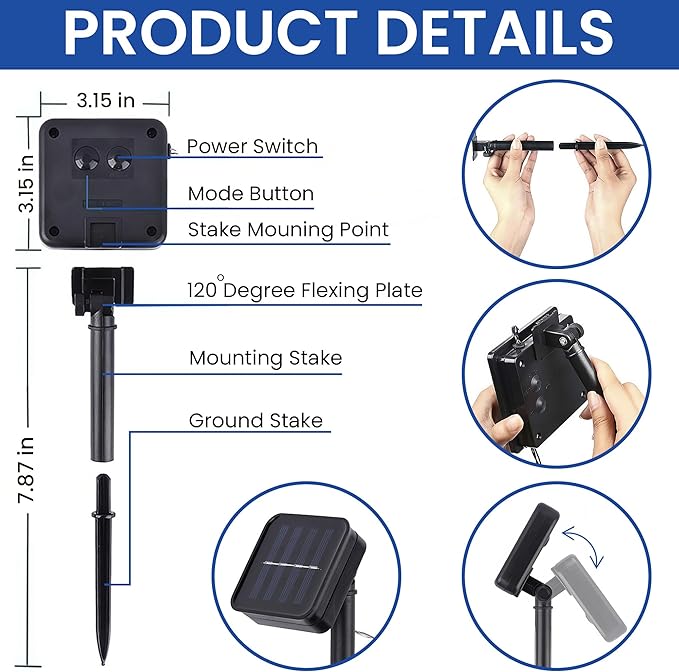 FLAGWIX Halloween Garden Flag - Solar Flag Light for Garden Decor 11.5"x17.5" - Fall Garden Flags for Halloween Decorations, Yard Flags for Fall Outdoor Decor, Outside Decorations for Yard