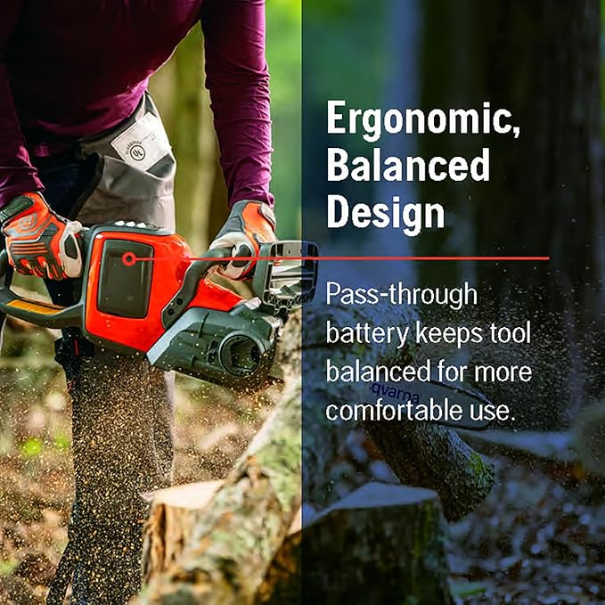 Husqvarna Power Axe 225i Battery Operated Chainsaw, 14-Inch Electric Chainsaw with 4 Ah Battery and Charger Included, 970547511