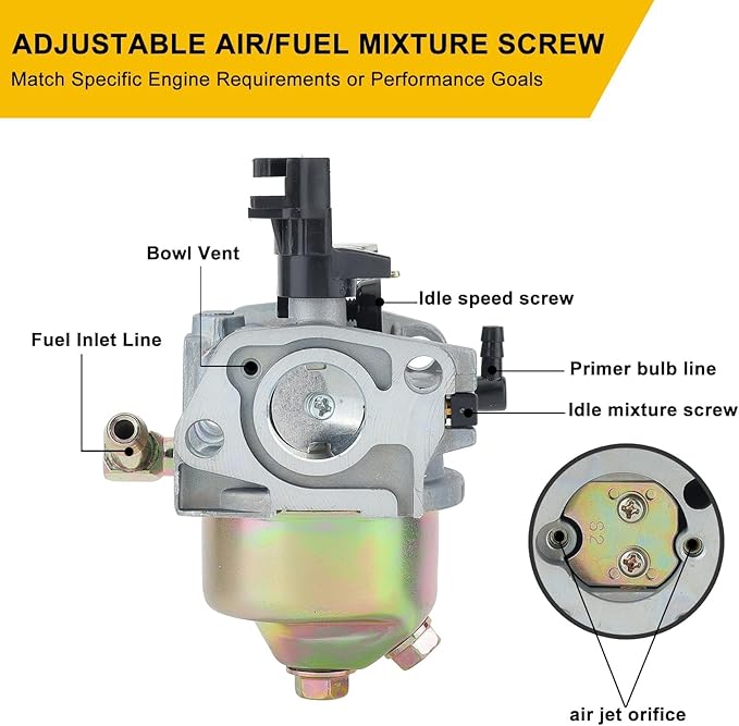 Panari 951-12705 Storm 2410 2620 Carburetor for Troy-Bilt Storm 2410 2420 2620 2690 24'' 26'' 179cc 208cc Craftsman Cub Cadet MTD Snowblower parts Replace 951-14026A 751-10974 31AM62N2711 Carb