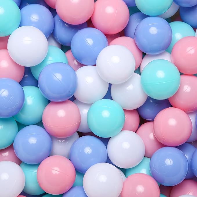 TRENDPLAY Plastic Balls for Ball Pits - Hollow Balls- Safe and Exciting Playtime - Perfect for Baby Pools, Birthday Party Decoration