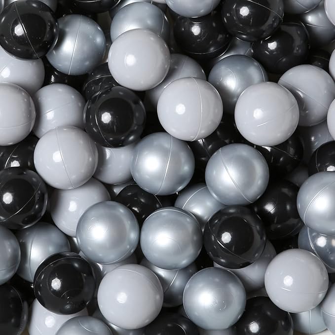 TRENDPLAY Plastic Balls for Ball Pits 2.2 Inch, Pack of 50 100 200 500 Hollow Balls, Perfect for Toddler Baby Pools,Party,Festival Decoration