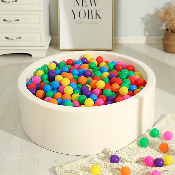 TRENDPLAY Plastic Balls for Ball Pits - Hollow Balls- Safe and Exciting Playtime - Perfect for Baby Pools, Birthday Party Decoration