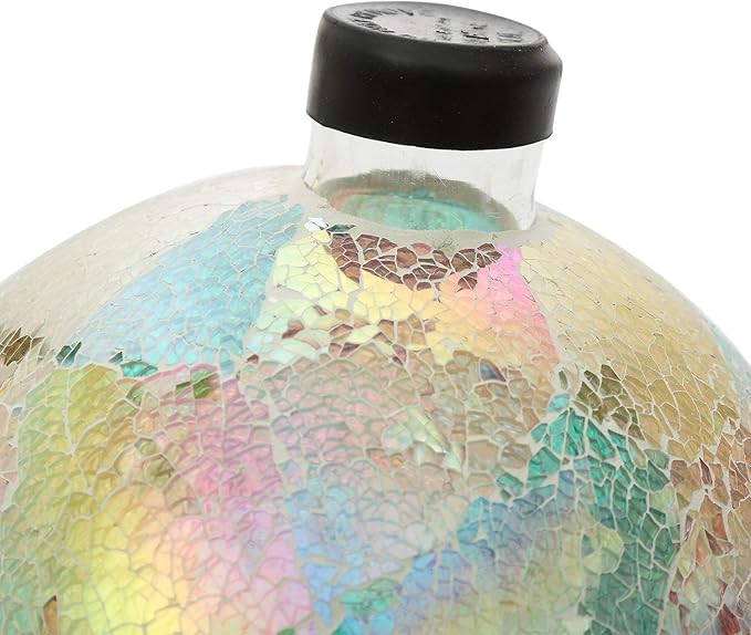 Glass Gazing Ball 10 inch Indoor Outdoor Mosaic Gazing Ball Colorful Globe for Yard and Home Decor, Glass Gazing Globe for Garden
