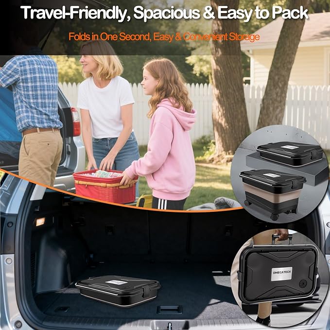 Portable Cordless Pressure Washer, W/Foldable6.08Gal Tank Battery Powered 6-in-1 Nozzle Max 435PSI for Car/Fence/Garden/Floor/Yards Cleaning Camping and Pet Cleaning Electric Washer