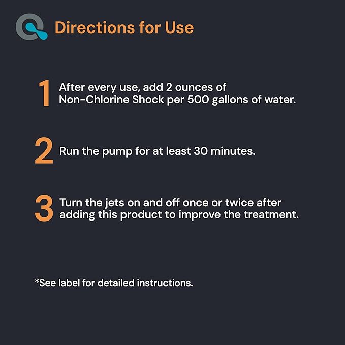 Non-Chlorine Spa Shock for Hot tub - Chlorine Free Tub Treatment & Enhanced to Assist Bromine Suitable Oxidizer Oxidizing by AquaDoc