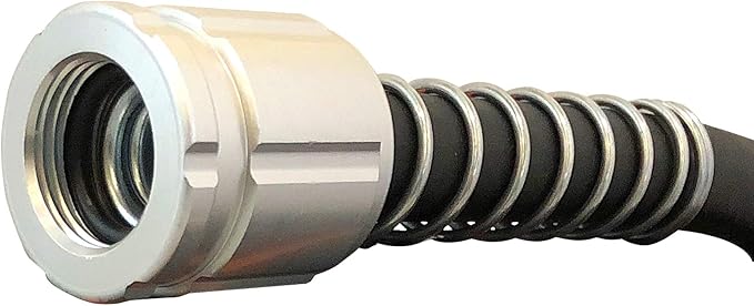 Flexon Flextreme Pro 5/8" x 100ft Performance Rubber Garden Hose – Heavy-Duty, Kink-Resistant, All-Weather Flexibility, Industrial-Grade Couplings, Durable Outdoor Watering Hose for Lawn & Garden