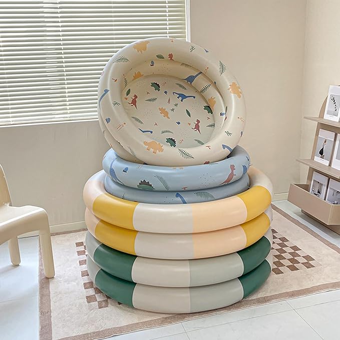 Keenso Inflatable Pool Thickened Blow Up Pool for Kids with Cute Style, Harmless Material, Wide Uses, Suitable for Indoor or Outdoor Play