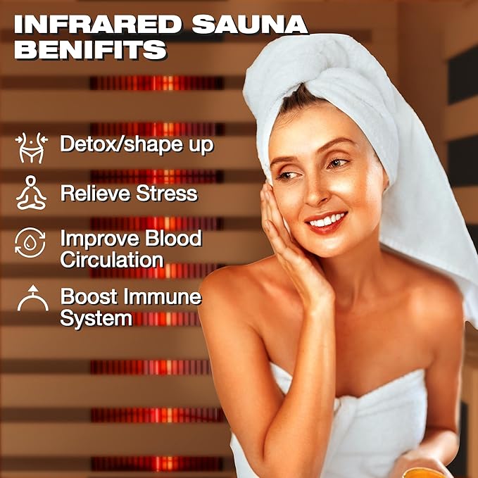 1 Person Full Spectrum Infrared Sauna,Home Dry Sauna with Rapid Heating & Adjustable Backrest Chair, Indoor Spa Room, 120V,Detox & Muscle Relaxation