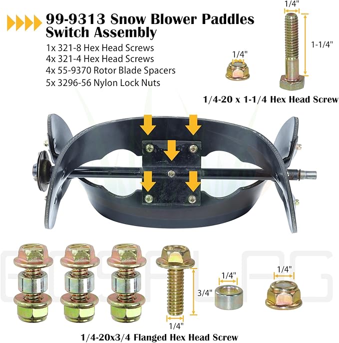 99-9313 Snow Blower Paddles with 55-8760 Scraper 55-9300 Belt Replaces Toro 125-1128, 55-9250, 55-9251, 88-0771 for Toro 38518 CCR2000 CCR2400 CCR2400E CCR2400R CCR2500 CCR3000 Snowthrowers