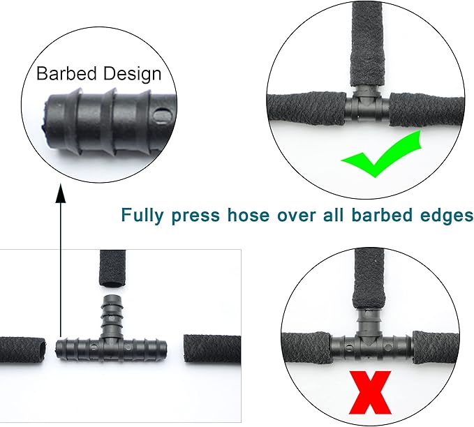1/2inch 100ft Garden Soaker Hose Solid Brass Connector Heavy Duty Water Hose Perfect for Garden, Vegetable| Leakproof Lightweight 100 FT Soaker Hose