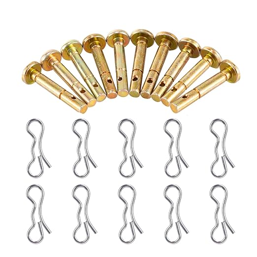 Shear Pins & Cotter Pins for Snowblower - 738-04124 and 714-04040 Replacement MTD Craftsman Cub Cadet Troy Bilt SnowBlowers (10pack)