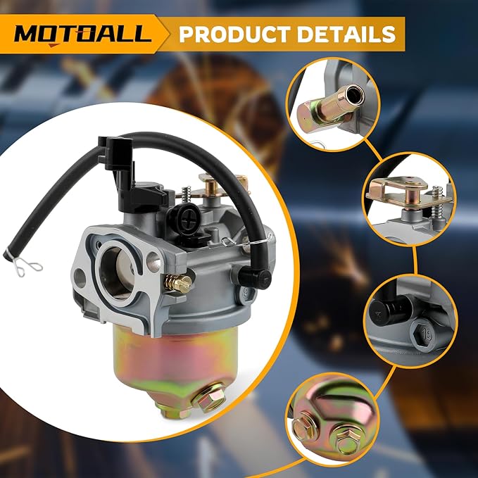 MOTOALL Carburetor for 951-12705 951-10974 MTD Yard Snow Blower Troy for 165-SU 165-SUB 165-SUB-11 265-SU 265-SU-11 365-SUA 365-SUB 524SWE 524WE 2X 524SWE 524WE 24HP