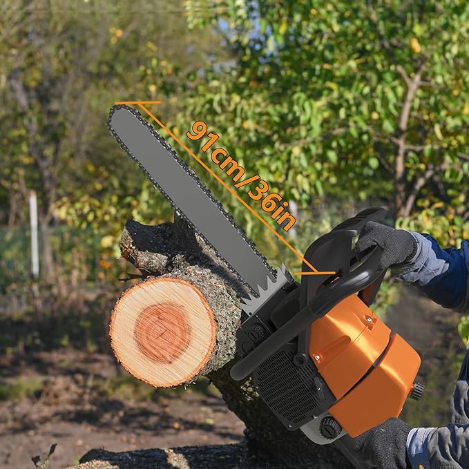 660V 36 Inch Gas Chainsaw for MS660 G660 066 For Stihl G660 NS892, 92cc 2-Cycle 5.2KW 7HP Powerhead with 36" Bar & Chain, OEM Code Compatible, All Parts Replacement