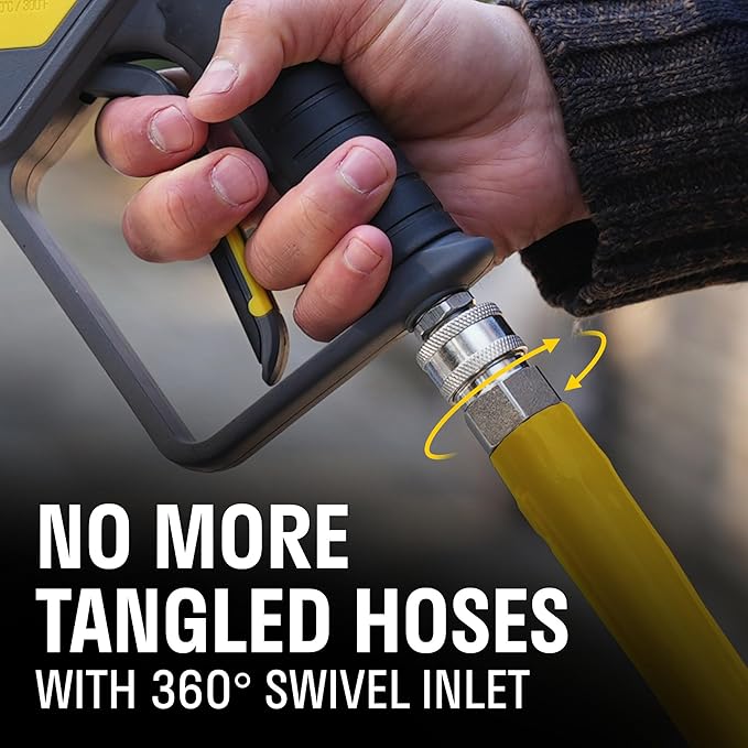 ACTIVE Pressure Washer Gun + Pressure Washer Foam Cannon + 20" Pressure Washer Lance for All types of Pressure Washers