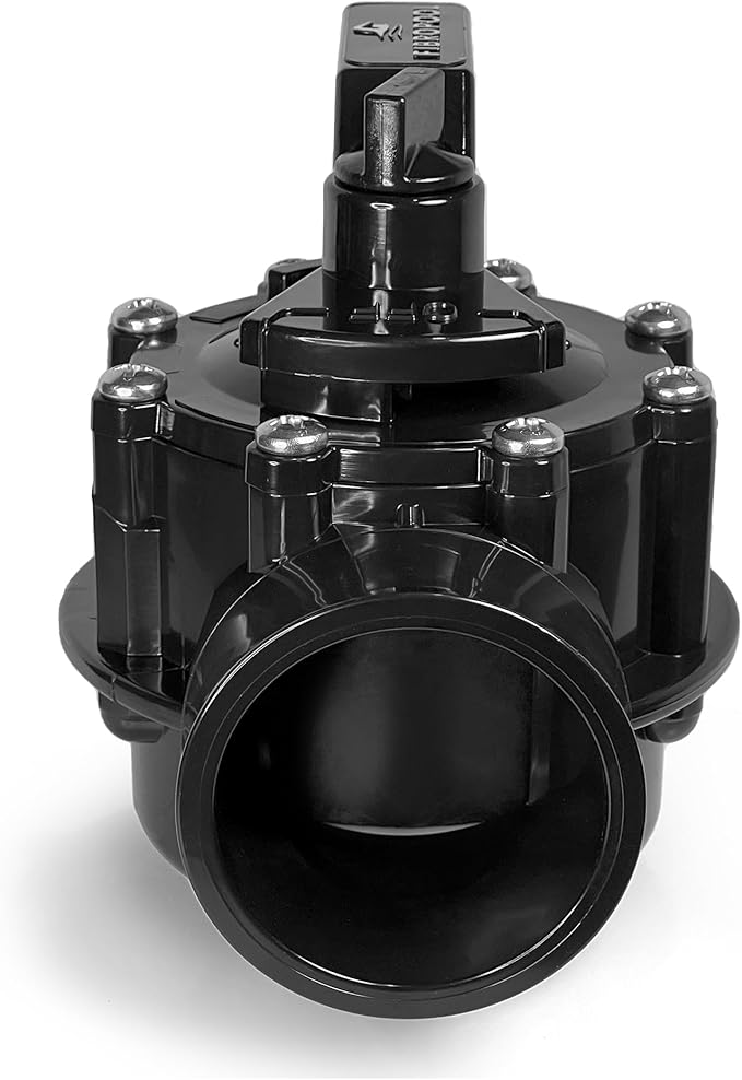 FibroPool Swimming Pool Diverter Valve - 2 Inch - 2 Way - Positive Seal & Non Lube Replacement Valve for Pools and Spas