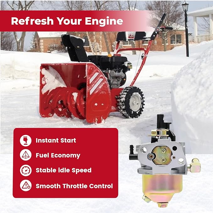 951-14026A Snow Blower Carburetor for MTD 951-14027A 951-10638A 751-10638 Troy-Bilt Storm 2410 2420 2620 2690 2690XP Cub Cadet Yard Machine Snow Thrower with Gasket Primer Bulb