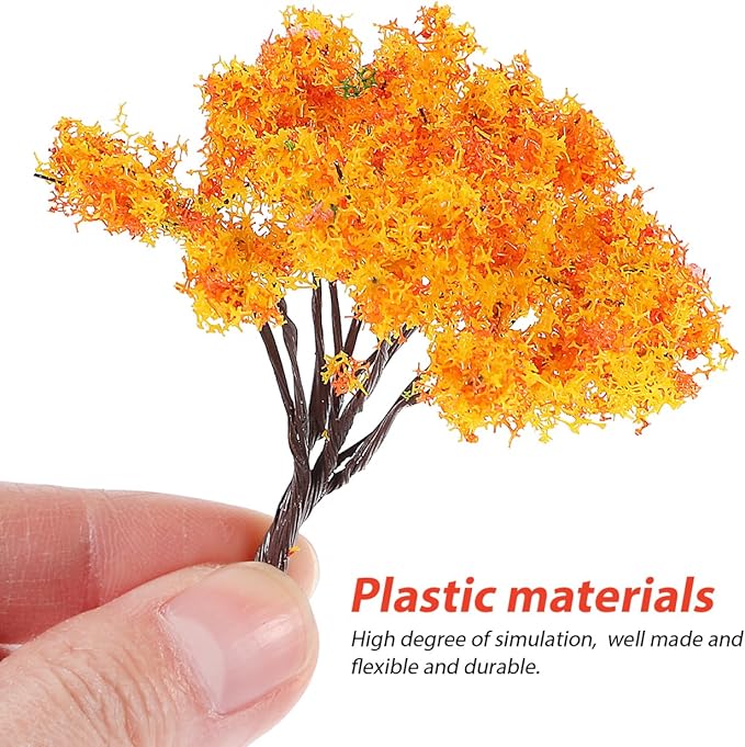 VICASKY 12Pcs Model Trees Fairy Garden Accessories Mini Miniature for Crafts Diorama Ho Scale Pine Simulation Tree Hobby Train Christmas Building Ornaments Fake DIY Craft Landscape Scenery Natural