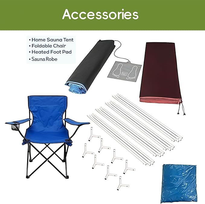 1 Person Portable Full Spectrum Infrared Sauna, Full Size Tent with Remote Control,1300W Fast Heating, Foldable Chair & LED Therapy Light, Home Spa for Relaxation ( L 31.5” x W 31.5” x H 70.9”)