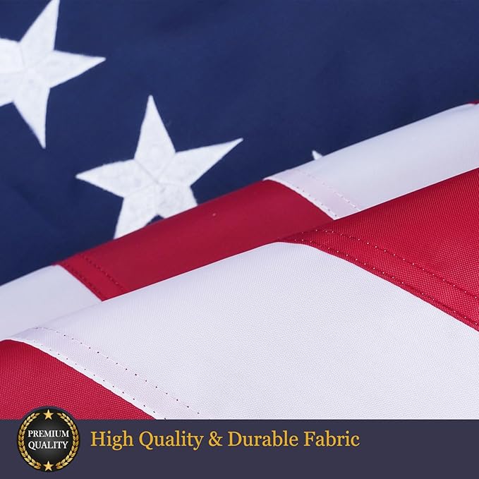 Homissor Betsy Ross Flag 4x6 Feet Embroidered 13 Star American Flags for 250th Anniversary Heavy Duty Outdoor Colonies Banner for Outside