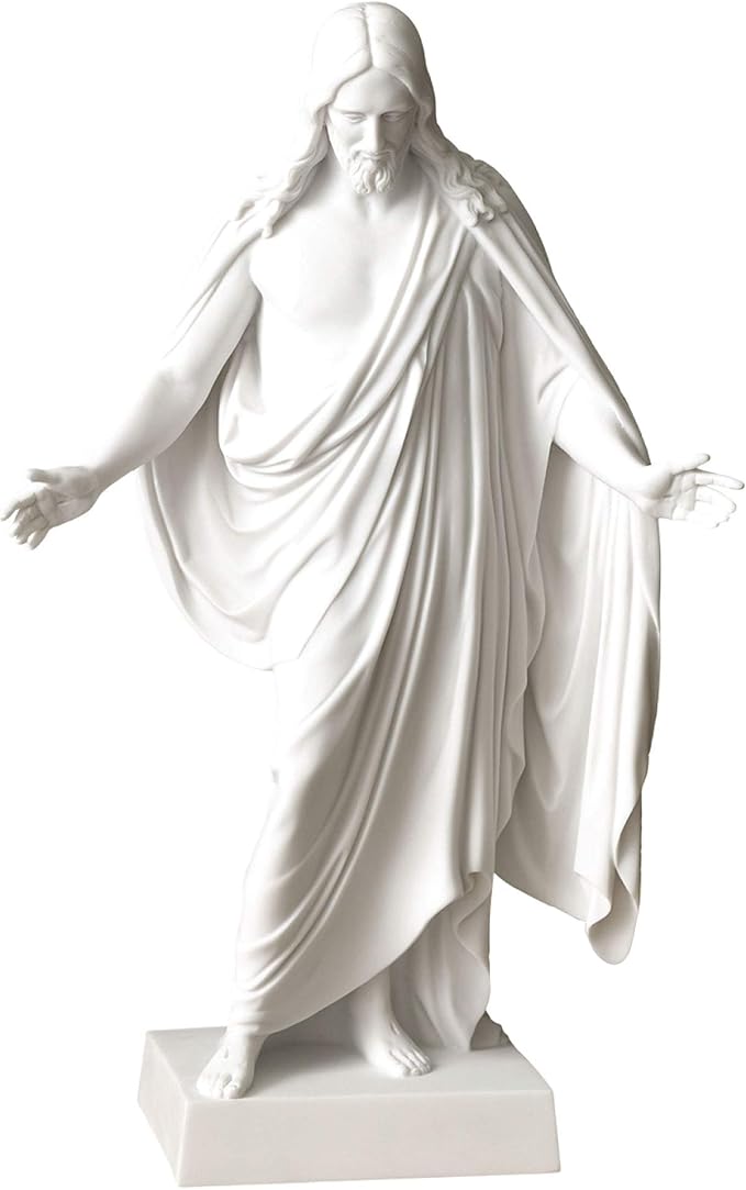 Deseret Book - BELOSOL - Christus Statue - Christian Decor - Jesus Statue - Jesus Home Decor - Inspirational Sculpture - Christian Living - 12"