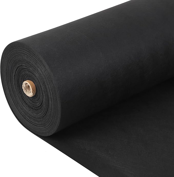 Towallmark Geotextile Landscape, 6ft x 50ft & 6oz Geotextile Fabric, PP Drainage 350N Tensile Strength & 440N Load Capacity, for Driveway & Road Stabilizationr, Erosion Control, French Drains