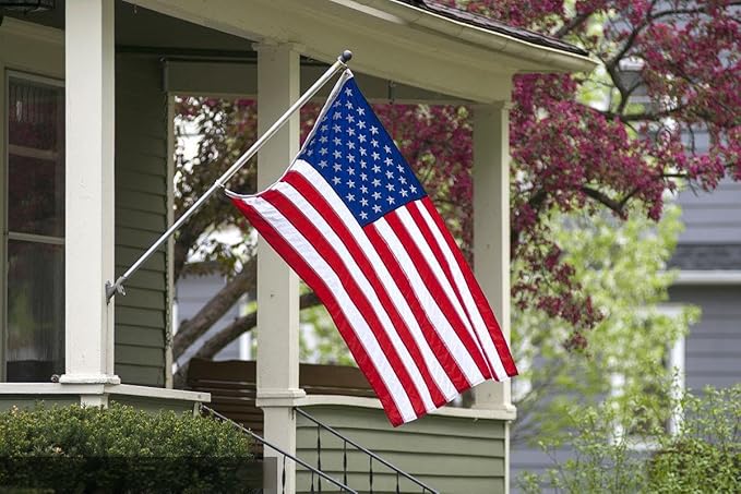 American Flags for Outside 4x6 Ft. American Flags 4x6 Ft Outdoor Heavy Duty. US Flags with Embroidered Stars, Sewn Stripes, Brass Grommets and Vivid Colors. Durable USA Flags.