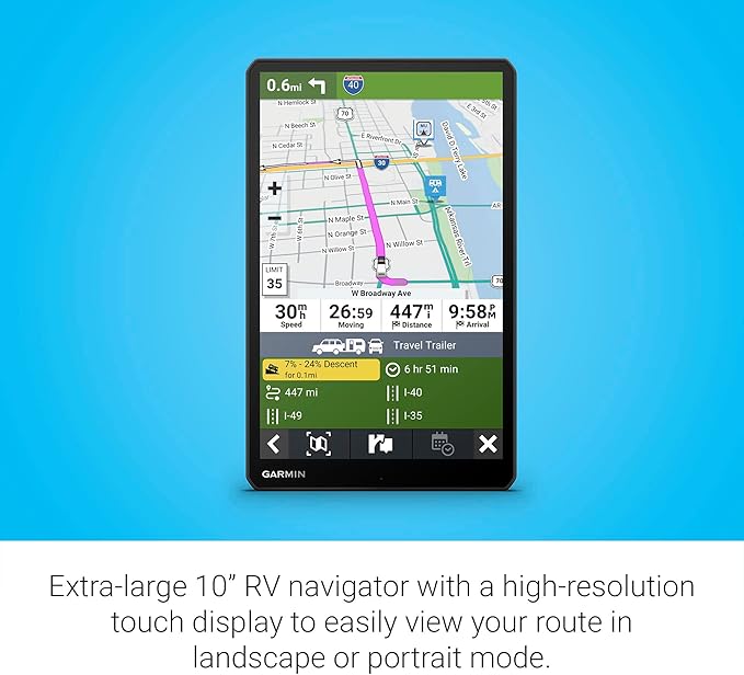 Garmin RV 1095 MT-S RV GPS Navigator