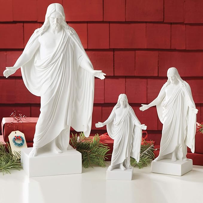 Deseret Book - BELOSOL - Christus Statue - Christian Decor - Jesus Statue - Jesus Home Decor - Inspirational Sculpture - Christian Living - 12"