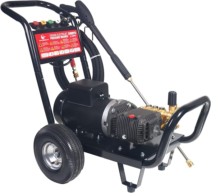 Canpump Electrojet CR5000: 2500 psi, 2.9 US gpm, 5 hp Electric Pressure Washer 240 V, Total Stop System