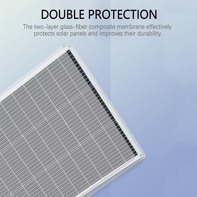 XINPUGUANG Solar Panel Flexible Solar kit (50W Solar KIT White)