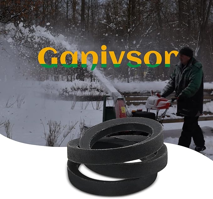 Ganivsor Replacement 3/8" x 33-1/4" 1733324SM 2-Stage Snow throwers Driver Belt Compatible with Murray Craftsman 579932 579932MA