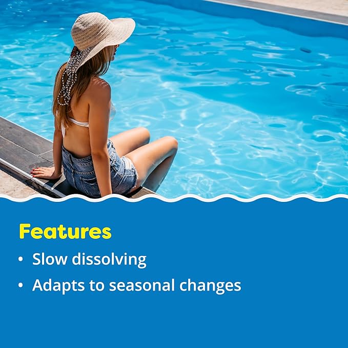 In The Swim Chlorine and Shock Bundle for Sanitizing Swimming Pools – Includes 50 Pound Bucket of 4-Inch Chlorine Sticks and 24 x 1 Pound Bags of 68% Cal-Hypo Pool Shock