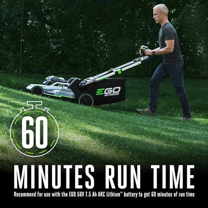 EGO Power+ Electric Lawn Mower, Self-Propelled Cordless with Touch Drive, Battery and Charger Not Included – LM2120SP