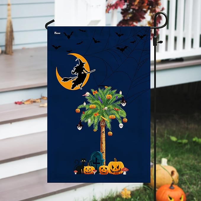 FLAGWIX Halloween Garden Flag - Garden Flags for Outside 11.5" x 17.5" - Halloween Decorations for Home Decor, Outdoor Flag Outside Decorations for Yard, Holiday Gifts for Women Men