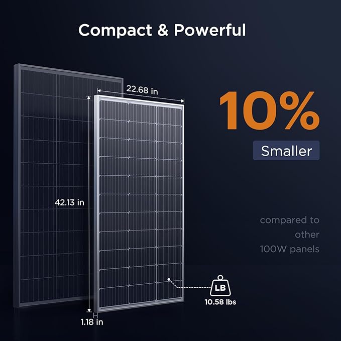 800W Solar Panel, Callsun 8PCS 12V 100 Watt Solar Panel with High-Output Design, High Efficiency Monocrystalline PV Module,Ideal for RV, Van,Camping, Marine, Rooftop,Home, Farm, Off-Grid