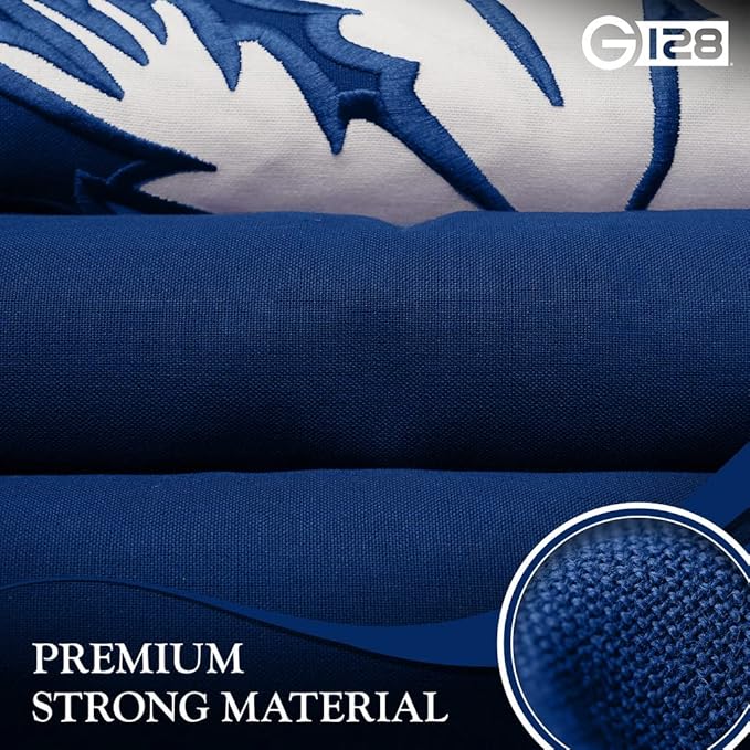 G128 South Carolina SC State Flag | 3x5 Ft | StormFlyer Series Embroidered 220GSM Spun Polyester | Embroidered Design, Indoor/Outdoor, Brass Grommets, Heavy Duty, All Weather