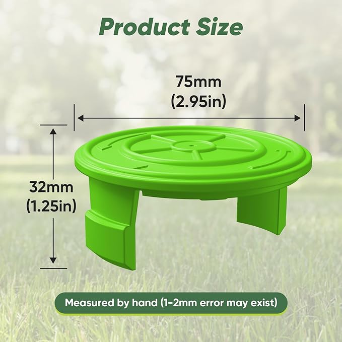 4 Pack String Trimmer Replacement Spool Cap for Greenworks, Weed Wacker String Parts Trimmer Line Cap Covers Compatible with Greenworks Cordless Weed Eater
