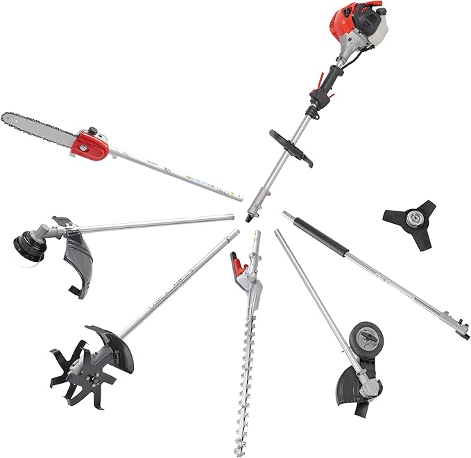 PRORUN 25.4cc Gas-Powered 2-Cycle Attachment Capable Powerhead, Lightweight Grass Trimmer for Garden Edging & Lawn Care (Multi-Tool Power Unit Only)
