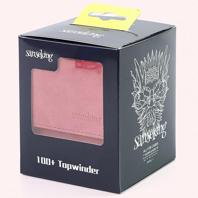 Magic Card Deck Box for MTG Single Deck Card Box fits 100+ TCG Sleeved Cards Soft Leather Card Box Top loading Card Boxes Magic Gift for MTG TCG CCG (Vertical,Red)
