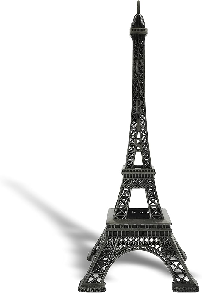 allgala 10" Eiffel Tower Statue Decor Alloy Metal, Black