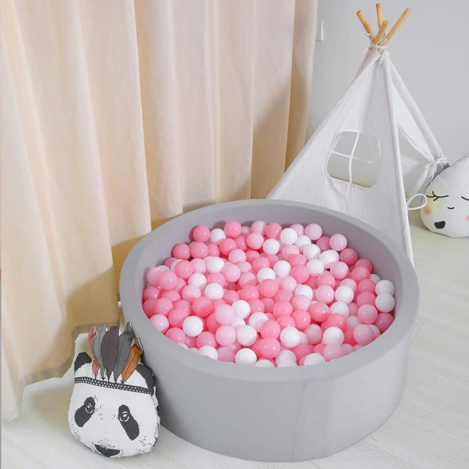 GOGOSO Ball Pit Balls Crush Proof Non-Toxic Plastic Balls Babies Kids Toy Bulk Pack 170pcs 2.2inchs