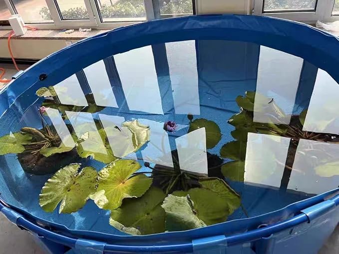 Canvas Fish Pond Pool,Above Ground Pond,PVC Fish Pond,Round Thickening Fish Pond Pool,Pool Above Ground with Durable Framed,for Fish Farming,Aquatic Products Breeding Pond 59 X31.5 in/356Gal