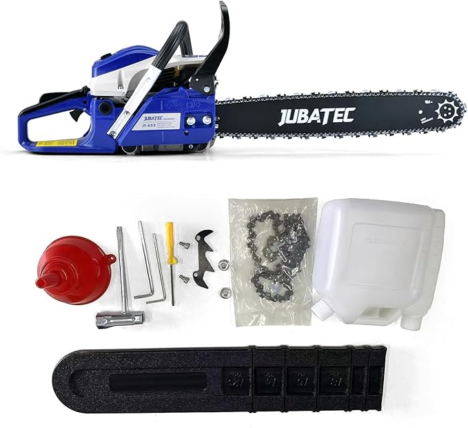 58cc Gas Chainsaw 2-Cycle Engine Gas Powered Chainsaws 20 Inch Petrol Handheld Cordless Gasoline Chain Saw for Cutting Wood Tree Trimming Farm Garden