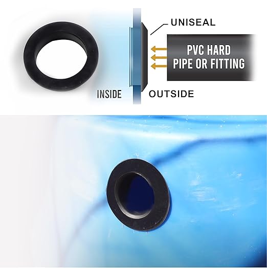 2 Inch Drill Hole, 1-9/16 Inch ID Silicone Rubber Grommets for Wiring, Large Top Hat Grommets for Tubes, Pool L-Shape O-Ring Seal Hose Gasket for Pump Motor Hydroponic Irrigation, 3 Pack